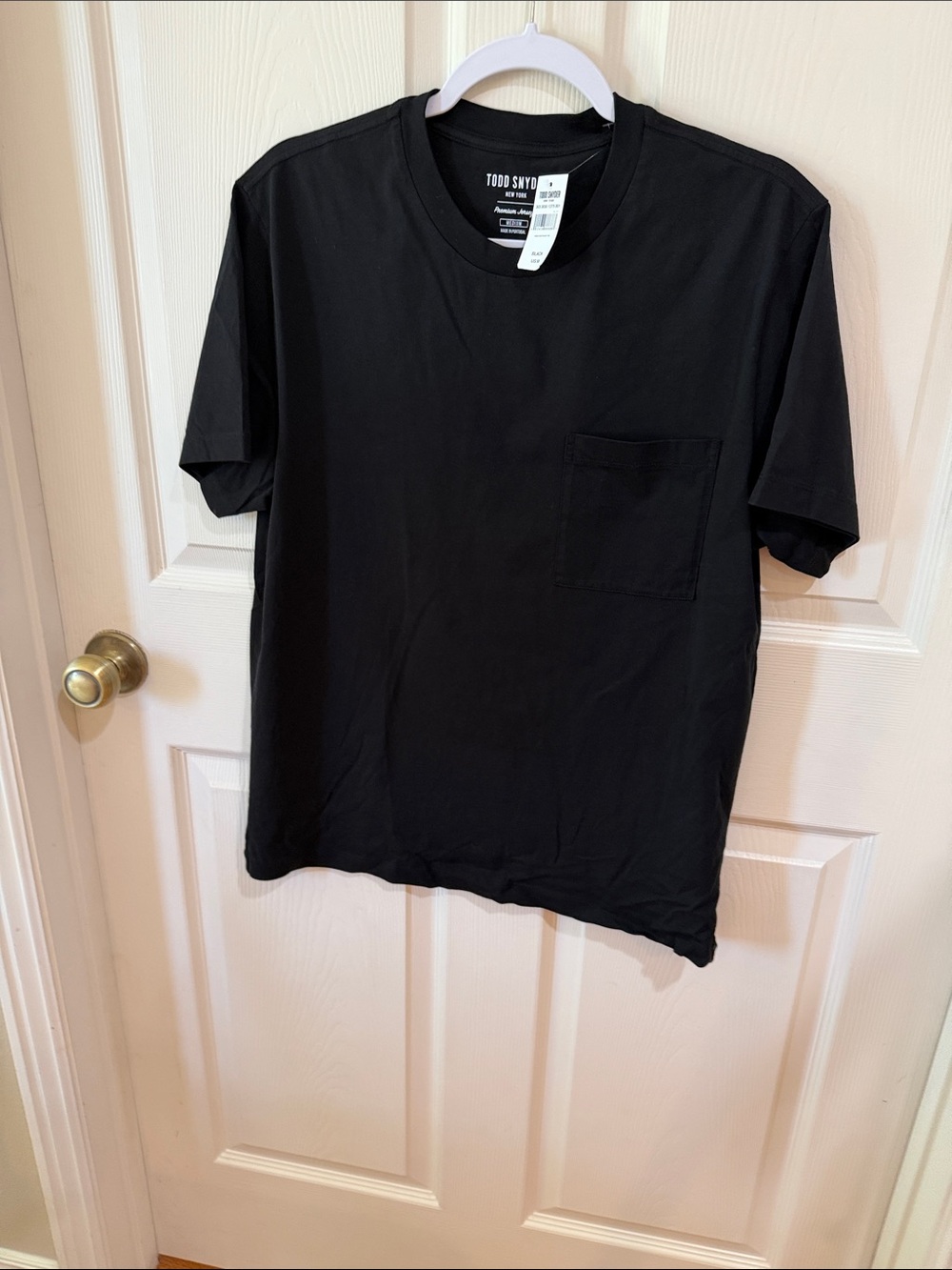 Todd Snyder Black Pocket T-Shirt - Men's Classic Crew Neck Sz M.  New. Box39